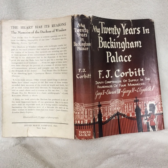 Vintage Book My Twenty Years in Buckingham Palace FJ F.J. Corbitt Hardcover 1956 - Picture 13 of 16